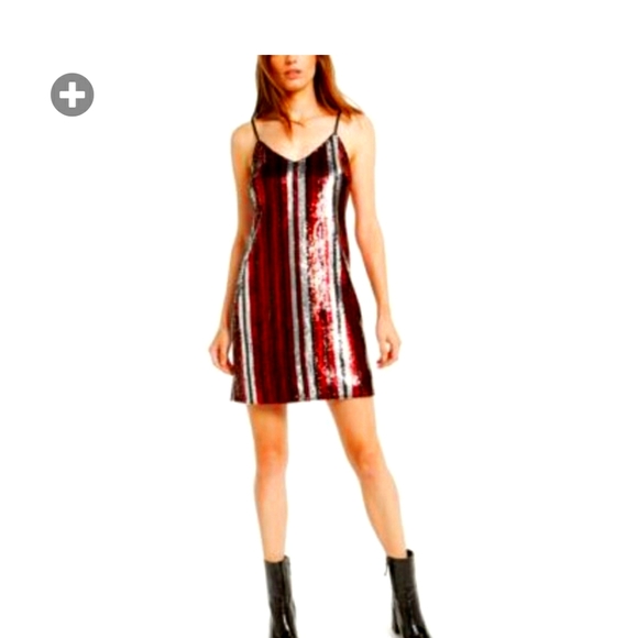 Bar III Dresses & Skirts - NWT Bar III. Size Medium. Sequin red Dress.